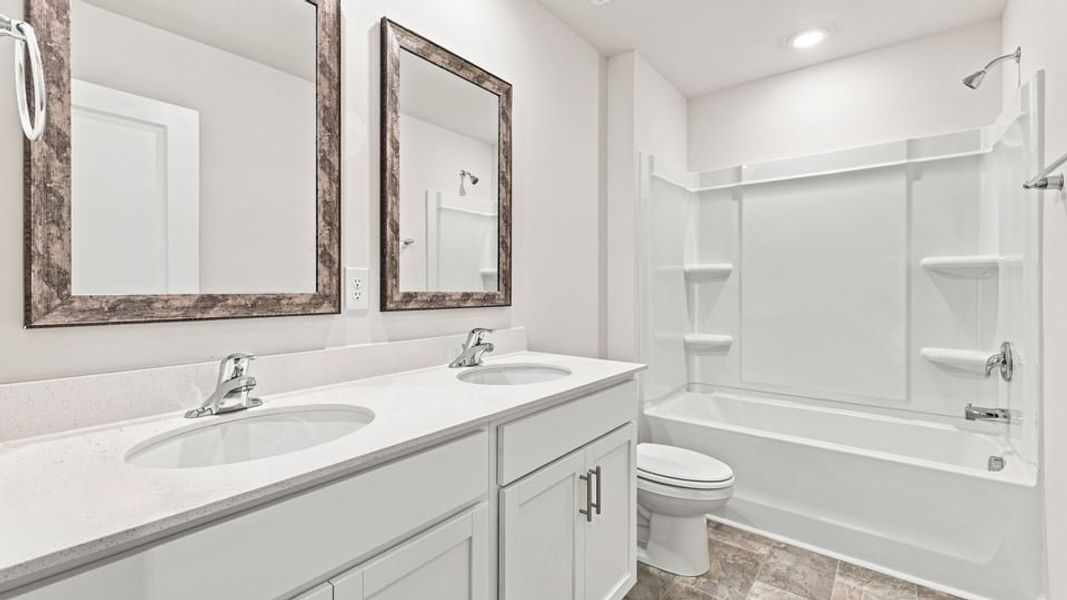 Furnished interior view inside a new home in Durbin Meadows Traditions, Fountain Inn (Image 9). Furnished interior view inside a new home in Durbin Meadows Traditions, Fountain Inn (Image 9).