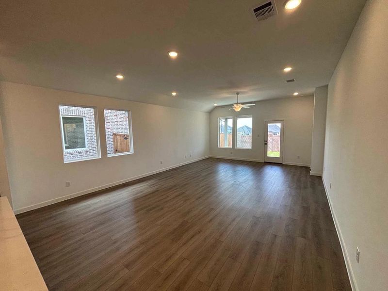 Open Living-Dining Room Construction Progress