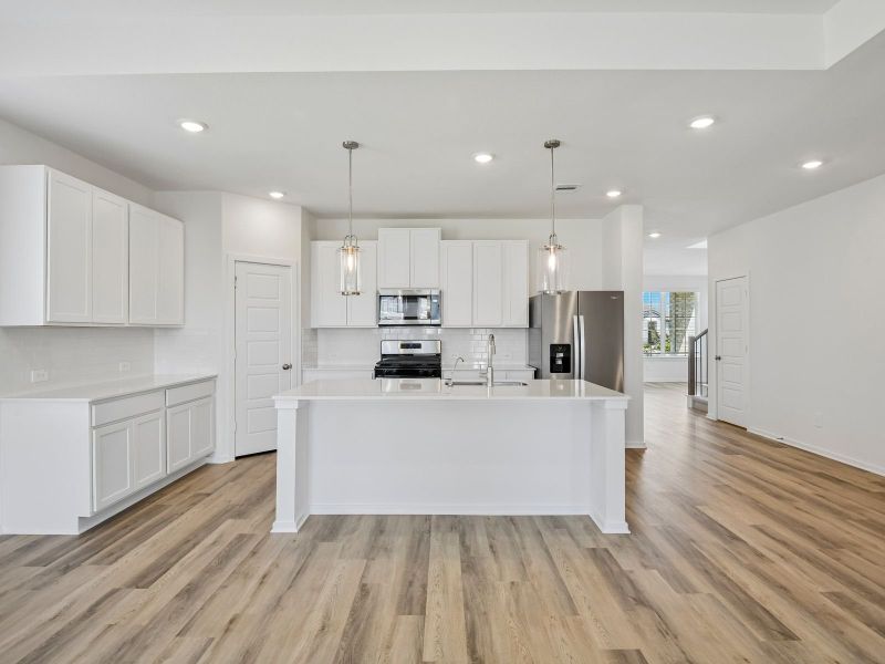 Furnished interior view inside a new home in Heights of Barbers Hill, Baytown (Image 4).