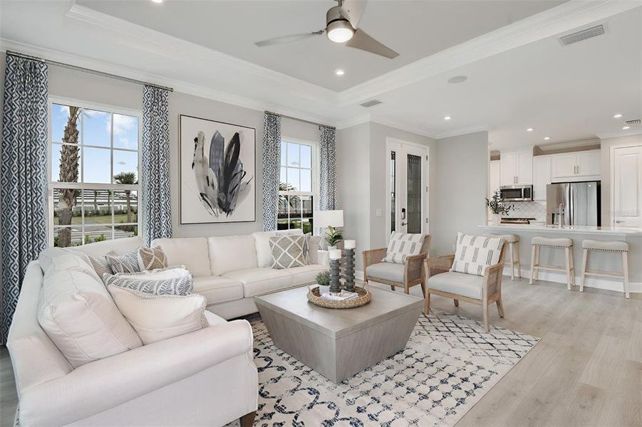 Furnished interior view inside a new home in Skye Ranch Community Group Page, Sarasota (Image 12).