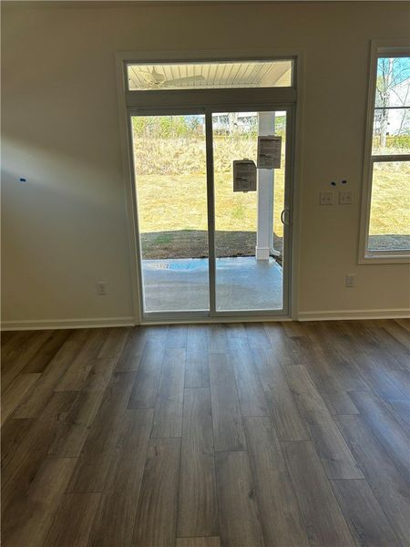 An inviting interior space with natural light and