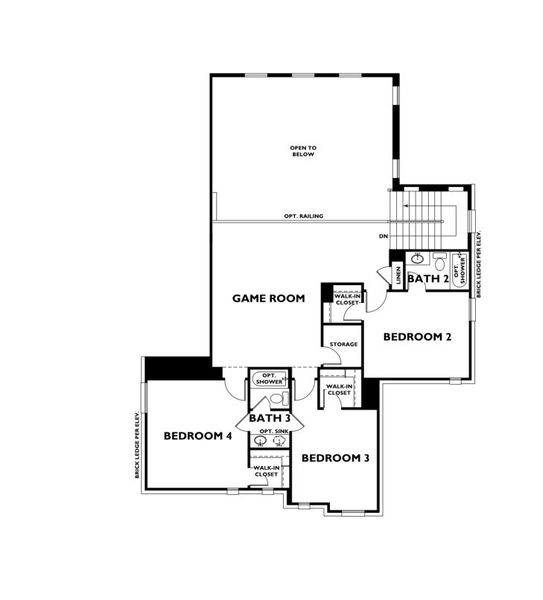2D floor plan layout for the Plan 5051 by Shea Homes in Legacy 65', Friendswood, TX (Image 3). 2D floor plan layout for the Plan 5051 by Shea Homes in Legacy 65', Friendswood, TX (Image 3).