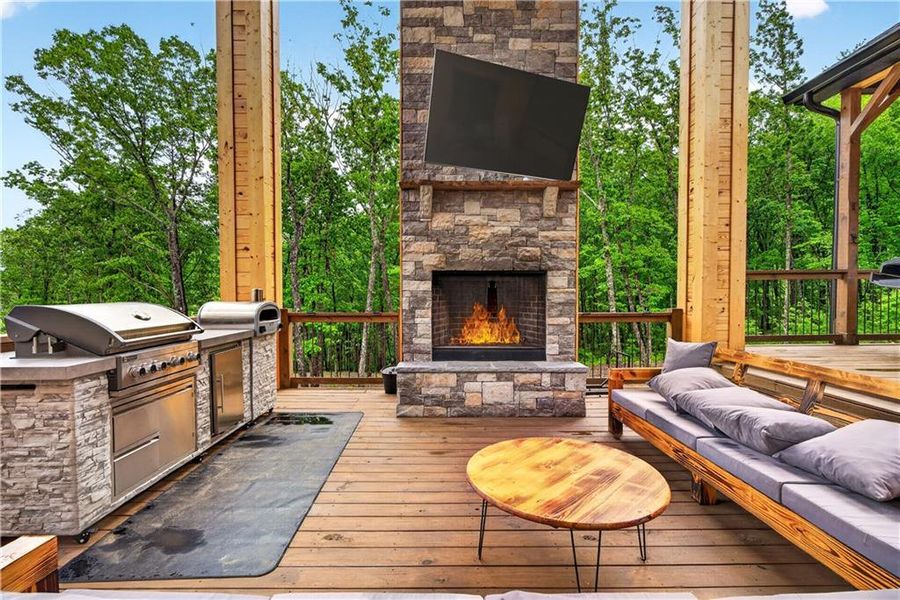 Exterior details and patio area of a home in , Talking Rock (Image 35). Exterior details and patio area of a home in , Talking Rock (Image 35).
