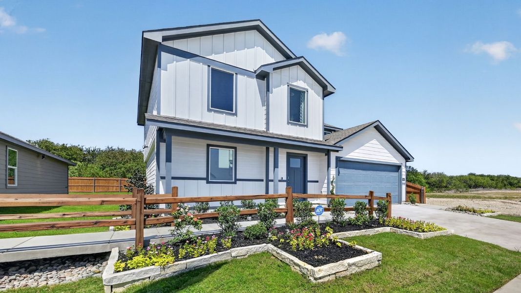 Representative exterior photo of a completed home built from the Callahan by D.R. Horton in Sunnycreek, Crowley, TX (Image 21).