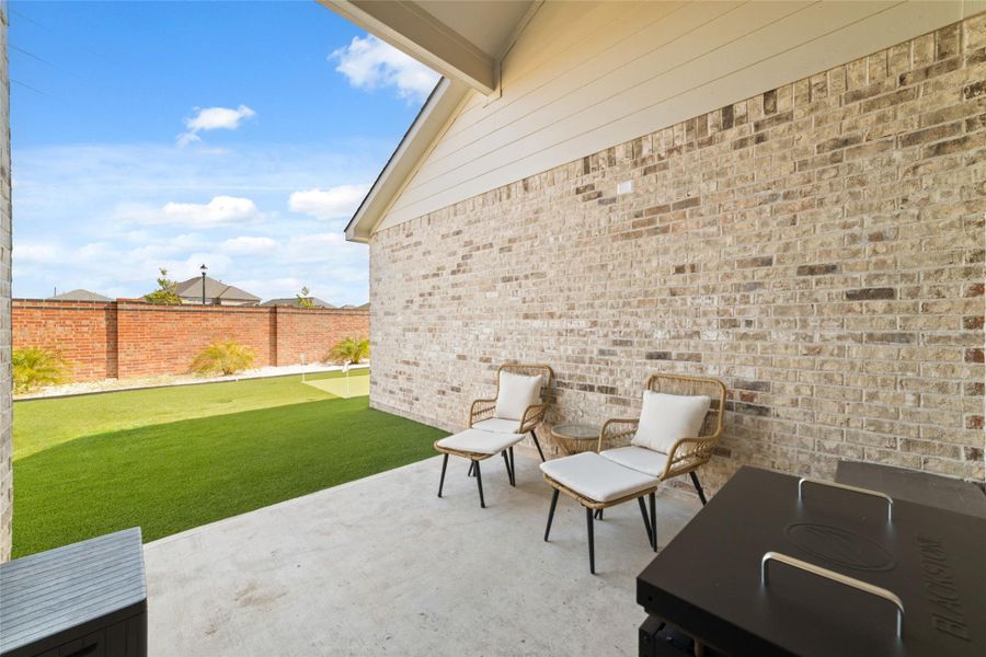 Exterior details and patio area of a home in Sunterra (Katy ISD), Katy (Image 20). Exterior details and patio area of a home in Sunterra (Katy ISD), Katy (Image 20).
