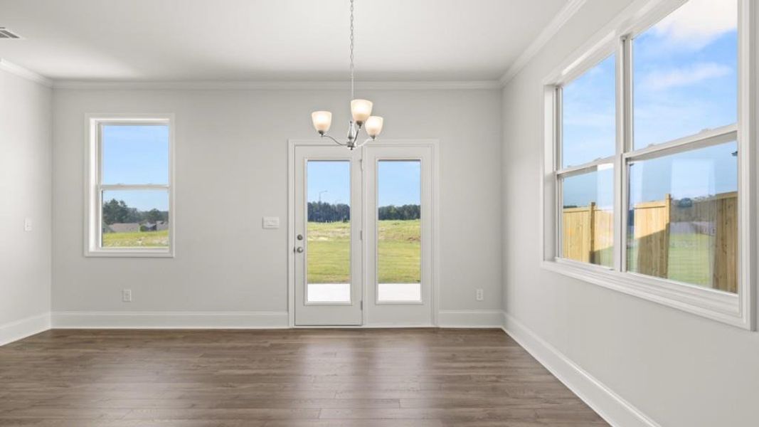 Spacious, unfurnished interior of a new home in Hamptons at Riverwood East, Dallas (Image 22).