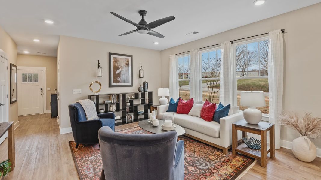 Furnished interior view inside a new home in Saluda Crossing, Piedmont (Image 16). Furnished interior view inside a new home in Saluda Crossing, Piedmont (Image 16).
