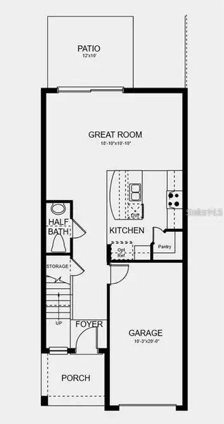 2D floor plan layout of this home in , Edgewater, FL (Image 5).
