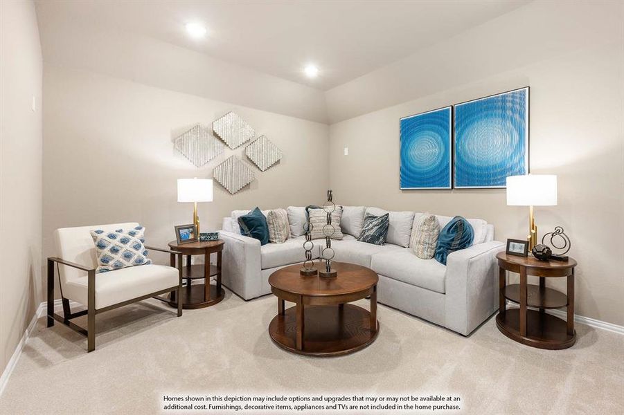 Furnished interior view inside a new home in Ridge Ranch, Mesquite (Image 31).