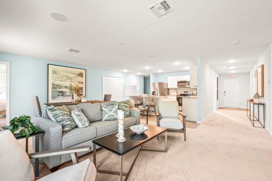 Representative furnished interior of a home built from the Majestic by Holiday Builders in Sebastian Highlands, Sebastian (Image 16).