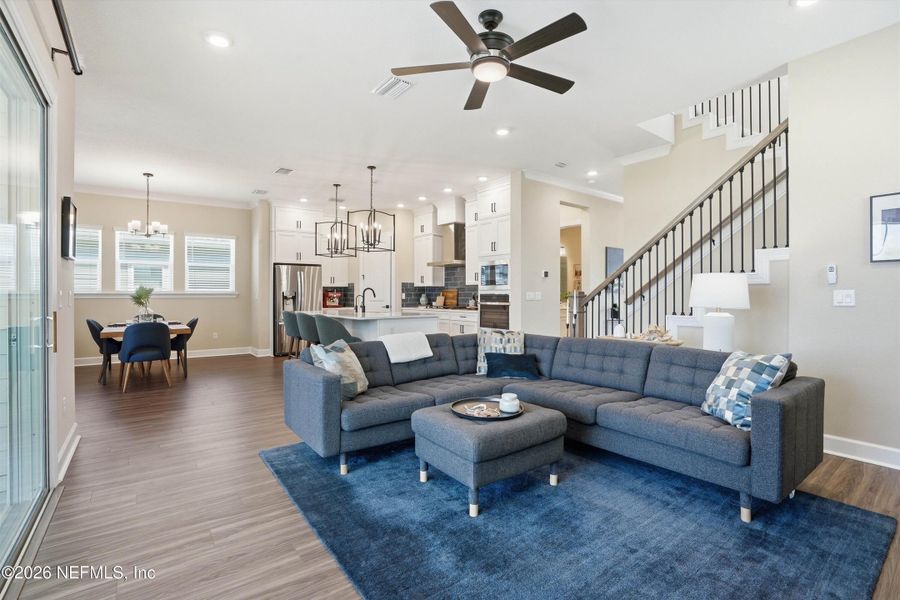 Furnished interior view inside a new home in Seven Pines 50' Rear Entry, Jacksonville (Image 13).