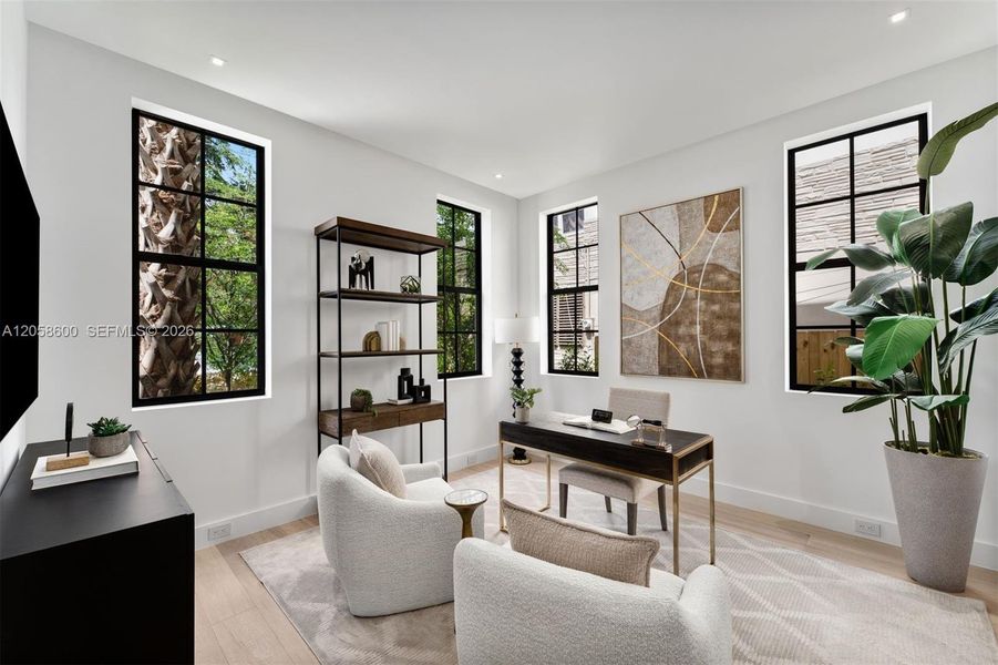 Furnished interior view inside a new home in , Miami (Image 11).