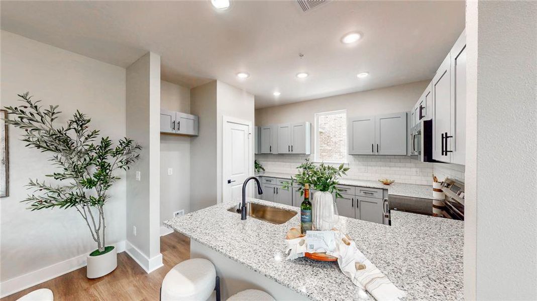 Furnished interior view inside a new home in , Denton (Image 18).