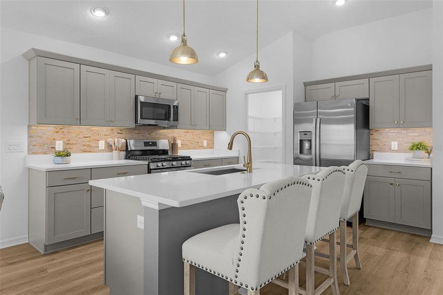 Furnished interior view inside a new home in , The Villages (Image 35).