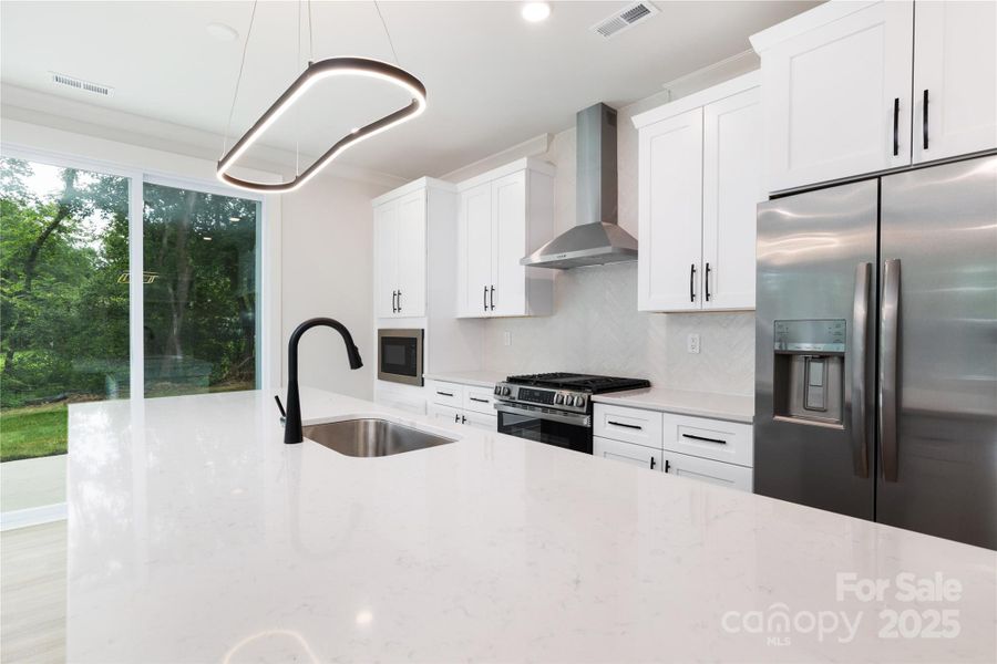 Furnished interior view inside a new home in , Hickory (Image 7).