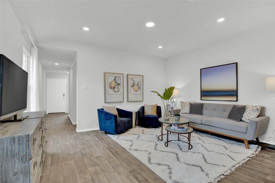 Furnished interior view inside a new home in Southgrove, Kyle (Image 14). Furnished interior view inside a new home in Southgrove, Kyle (Image 14).