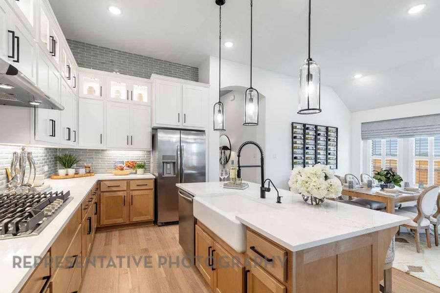 Furnished interior view inside a new home in Kresston: 40ft. lots, Montgomery (Image 2).