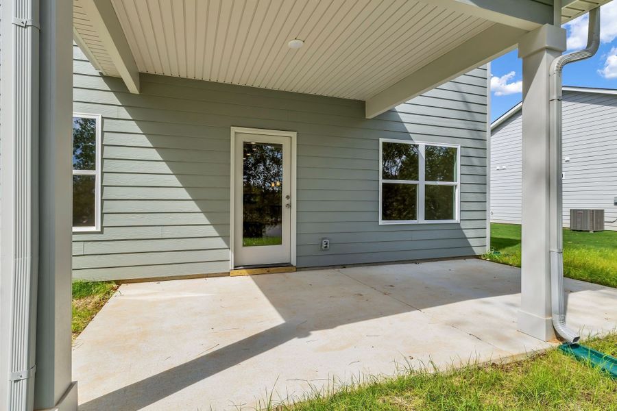 10x20 half covered back patio. 10x20 half covered back patio.