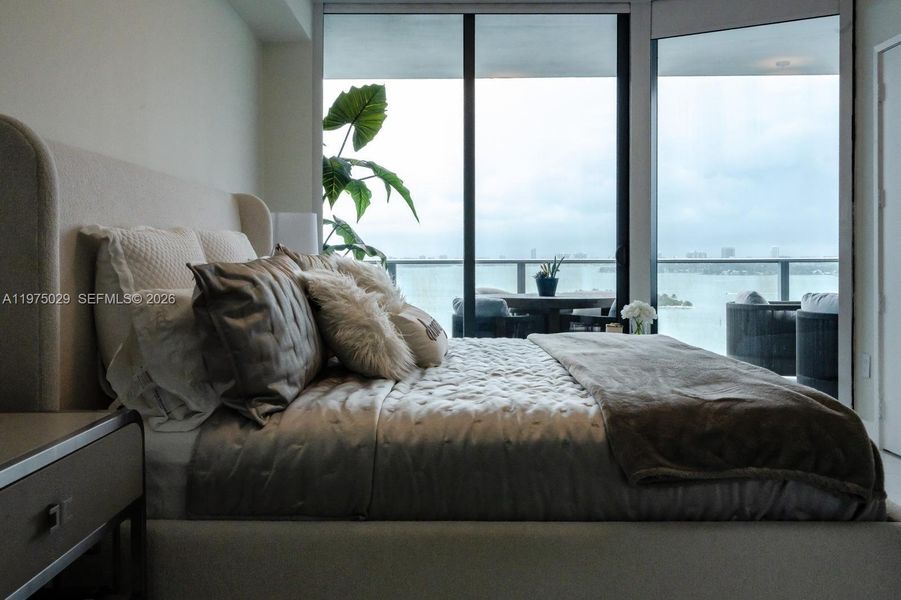 Furnished interior view inside a new home in , Miami (Image 10).