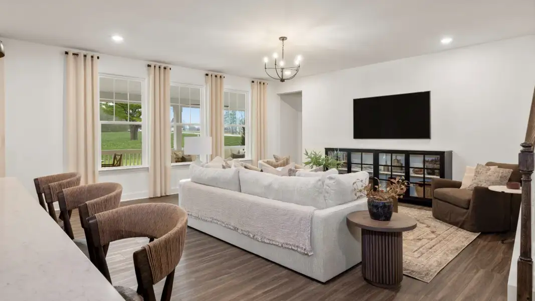 Furnished interior view inside a new home in Blake Pond, Lillington (Image 7). Furnished interior view inside a new home in Blake Pond, Lillington (Image 7).