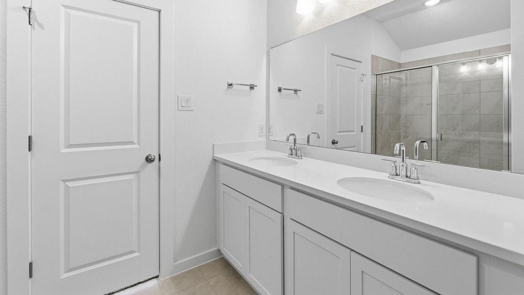 Furnished interior view inside a new home in Sky Ridge, San Marcos (Image 11).