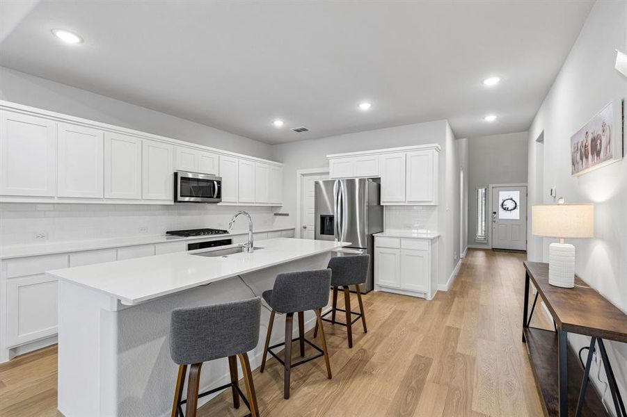 Kitchen with ample counter space and cabinets Kitchen with ample counter space and cabinets
