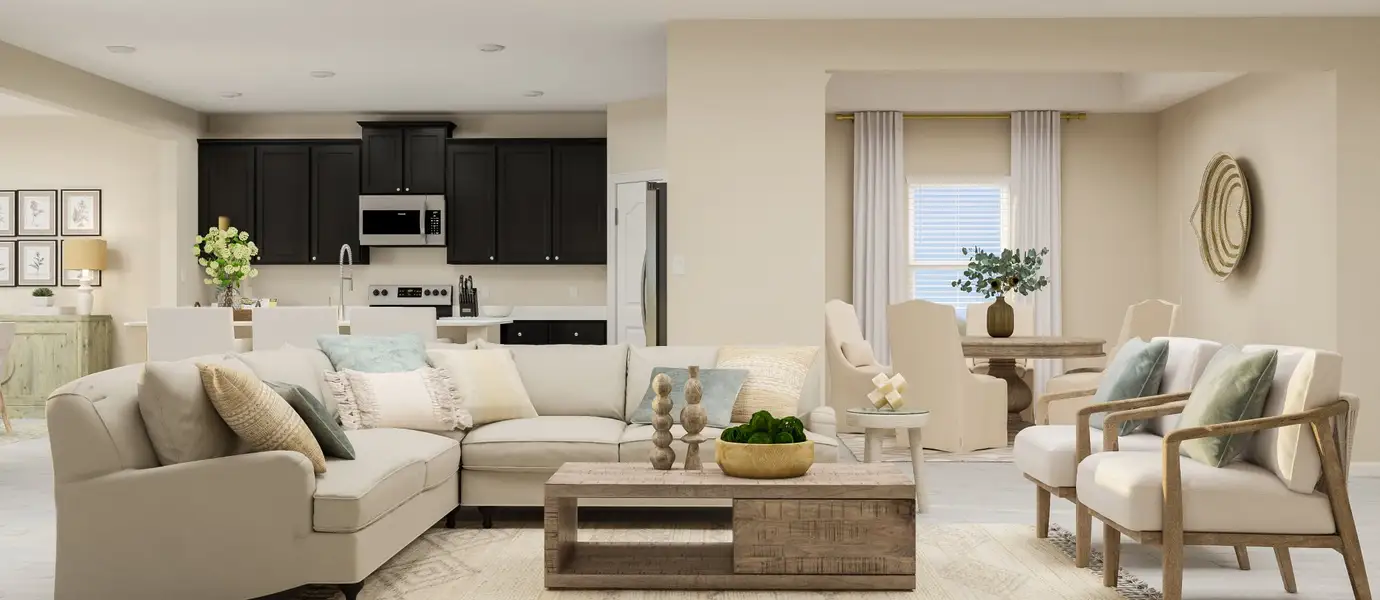 Medallion plan living room