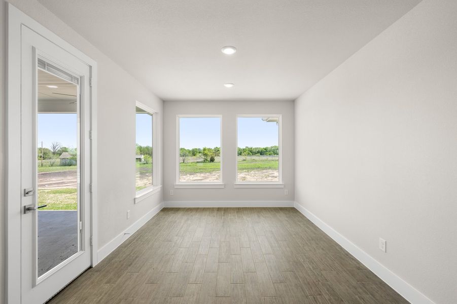 Front exterior of a new home in Carrera Ranch, Waxahachie, TX, highlighting curb appeal (Image 19).