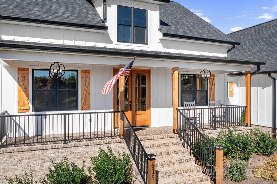 Exterior details and patio area of a home in , Cherryville (Image 28).