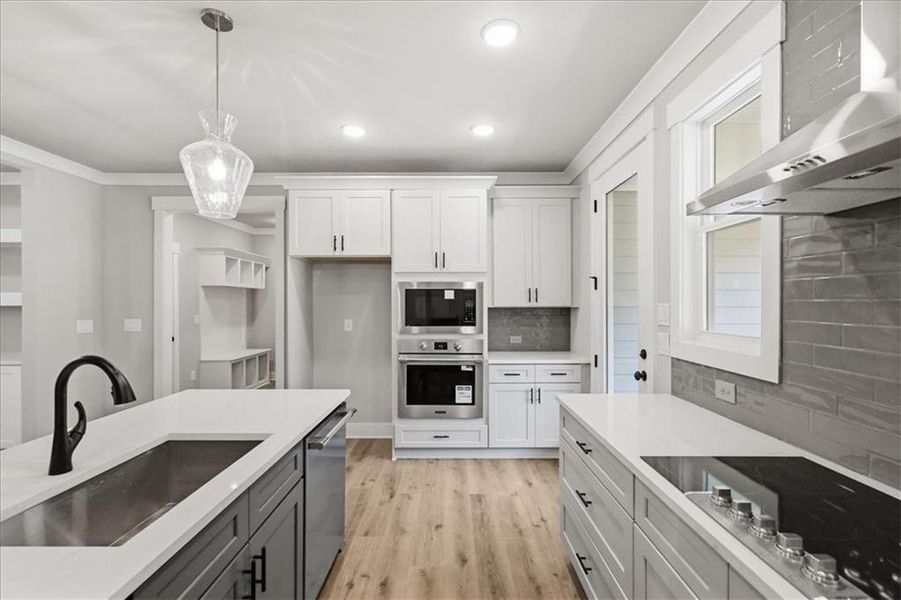 Furnished interior view inside a new home in , Statham (Image 10).