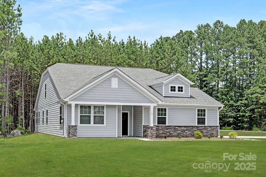 Front exterior of a new home in , Salisbury, NC, highlighting curb appeal (Image 2). Front exterior of a new home in , Salisbury, NC, highlighting curb appeal (Image 2).