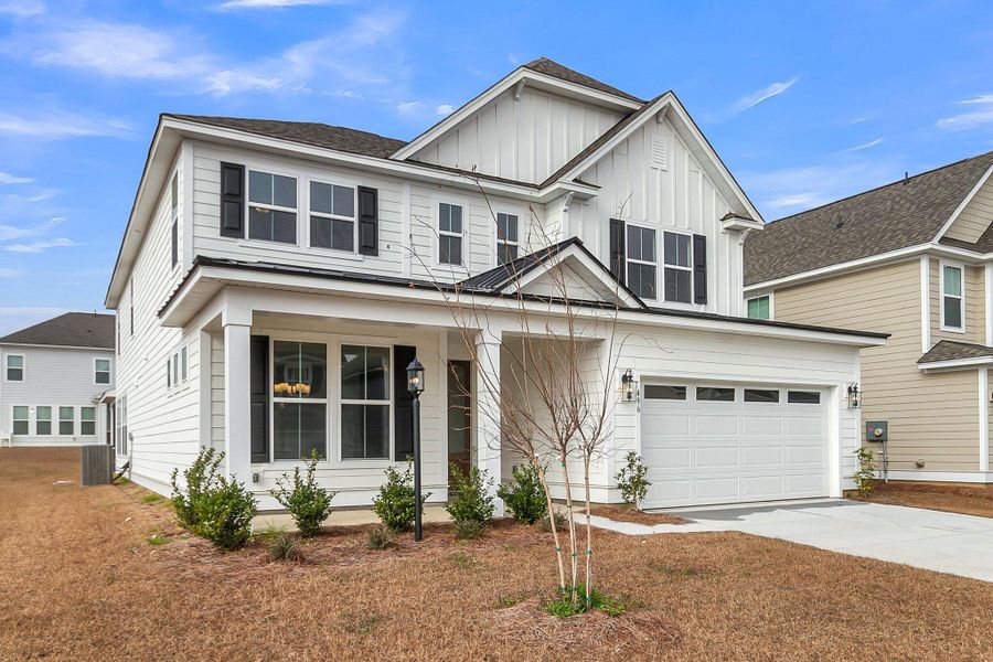 Front exterior of a new home in , Summerville, SC, highlighting curb appeal (Image 2). Front exterior of a new home in , Summerville, SC, highlighting curb appeal (Image 2).