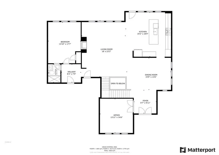 2D floor plan layout of this home in , Woodstock, GA (Image 6).