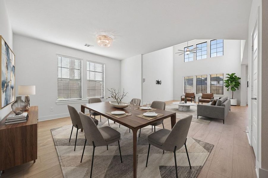 Furnished interior view inside a new home in Sorella, Tomball (Image 13).