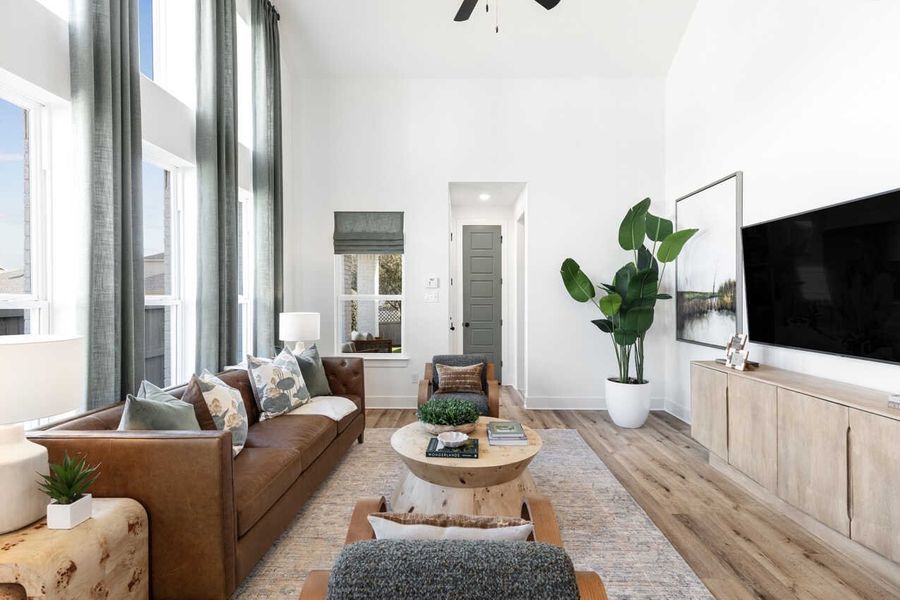 Representative Family Room - some options shown Representative Family Room - some options shown