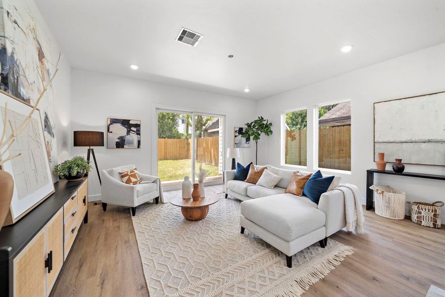 Furnished interior view inside a new home in , Houston (Image 5). Furnished interior view inside a new home in , Houston (Image 5).