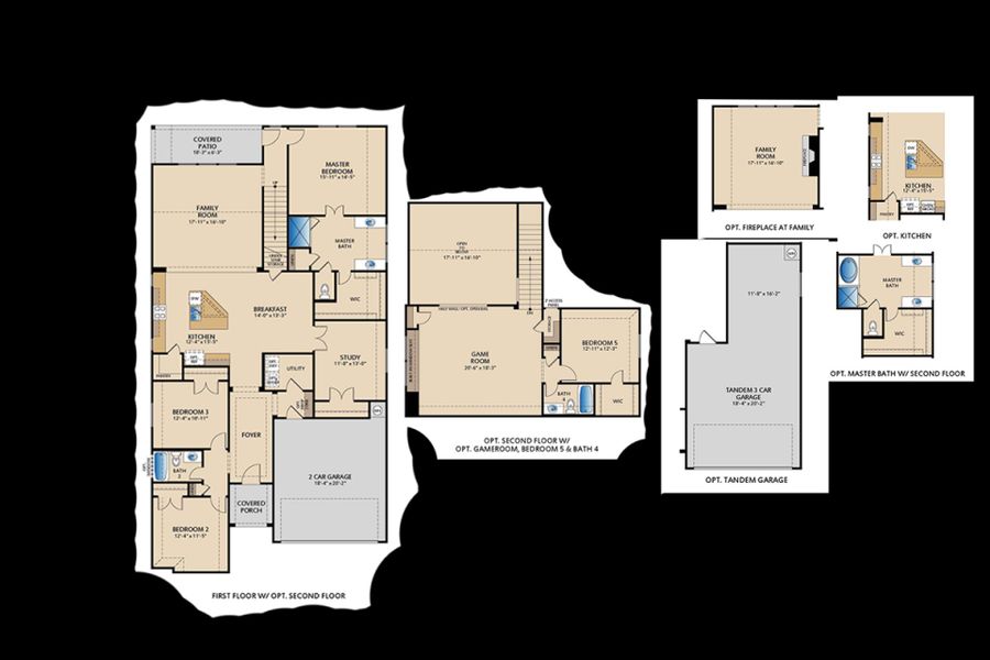 2D floor plan layout of this home in Creekview Meadows, Pilot Point, TX (Image 1). 2D floor plan layout of this home in Creekview Meadows, Pilot Point, TX (Image 1).