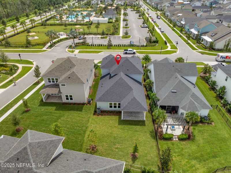 Exterior details and patio area of a home in Seabrook Village at Seabrook, Ponte Vedra (Image 4).
