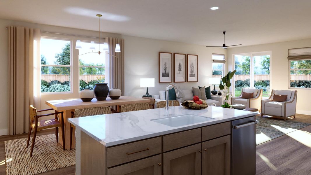 Kitchen | Zoe at Lariat in Liberty Hill, TX by Landsea Homes