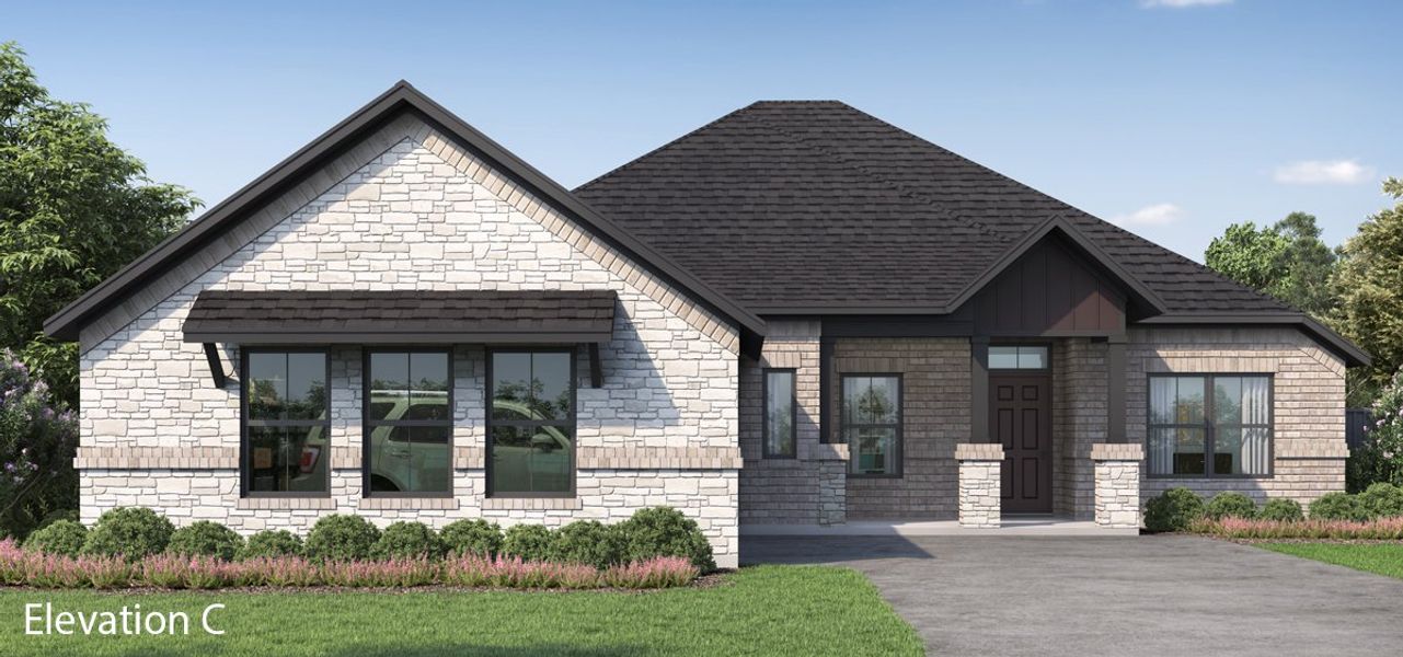 Representative exterior photo of a completed home built from the Alexander by Altura Homes in Summerwood, Red Oak, TX (Image 4). Representative exterior photo of a completed home built from the Alexander by Altura Homes in Summerwood, Red Oak, TX (Image 4).