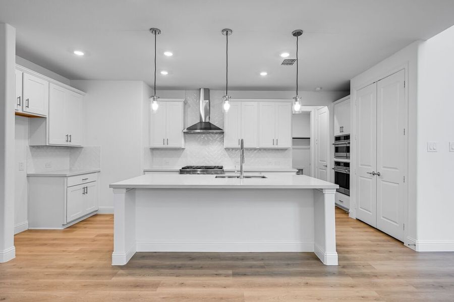 Furnished interior view inside a new home in Cross Creek Meadows 55s, Celina (Image 6). Furnished interior view inside a new home in Cross Creek Meadows 55s, Celina (Image 6).