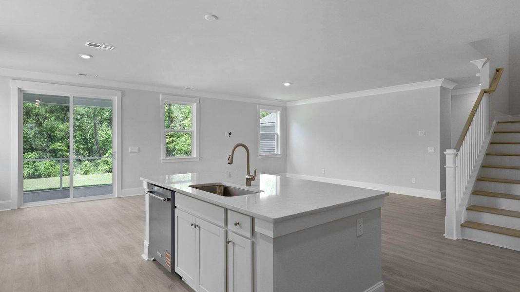 Furnished interior view inside a new home in Sheep Island, Summerville (Image 11). Furnished interior view inside a new home in Sheep Island, Summerville (Image 11).