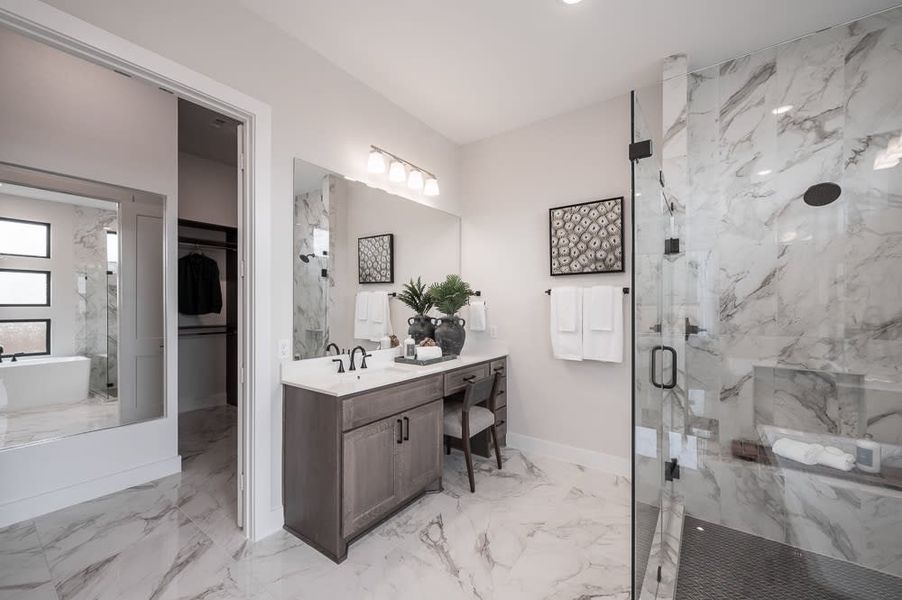 Representative furnished interior of a home built from the Carignan by Tri Pointe Homes in Legacy Grove, Montgomery (Image 8).