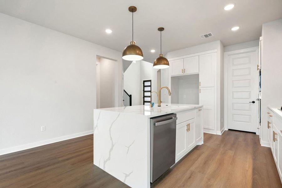 Furnished interior view inside a new home in Heritage, Dripping Springs (Image 5).