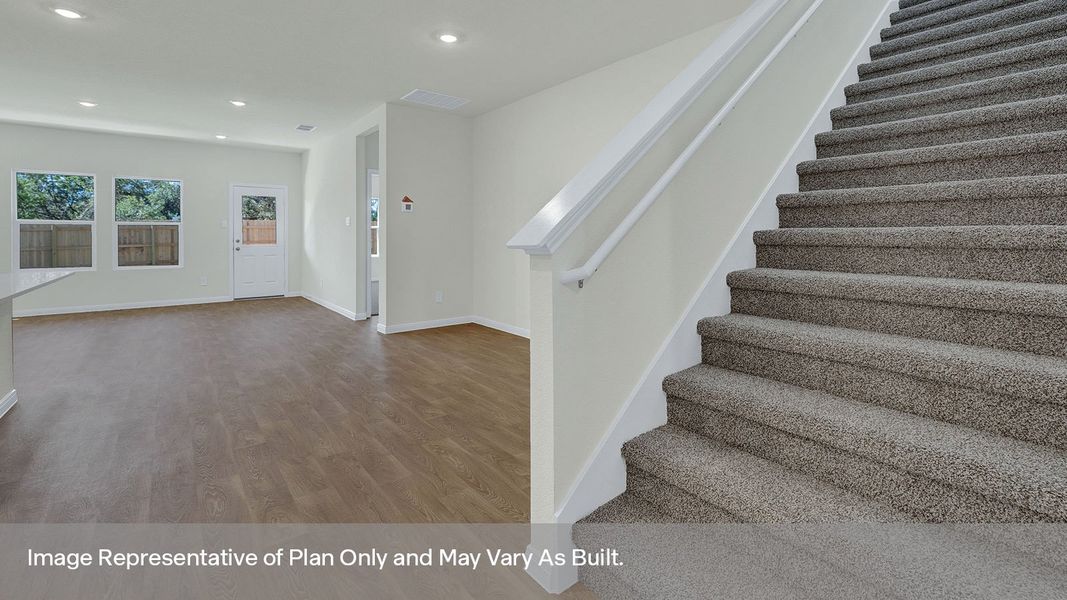 Representative unfurnished interior of a home built from the The Mitchell by D.R. Horton in Paramount, Kyle (Image 18). Representative unfurnished interior of a home built from the The Mitchell by D.R. Horton in Paramount, Kyle (Image 18).