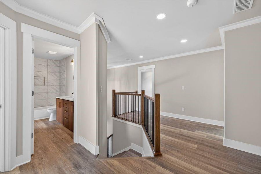 Furnished interior view inside a new home in , Flowery Branch (Image 19).