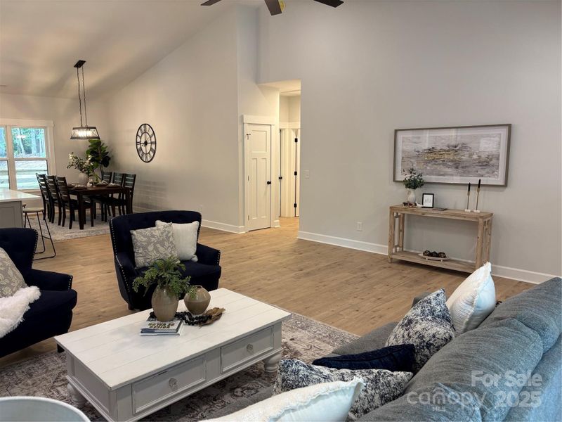 Furnished interior view inside a new home in , Spencer (Image 5). Furnished interior view inside a new home in , Spencer (Image 5).