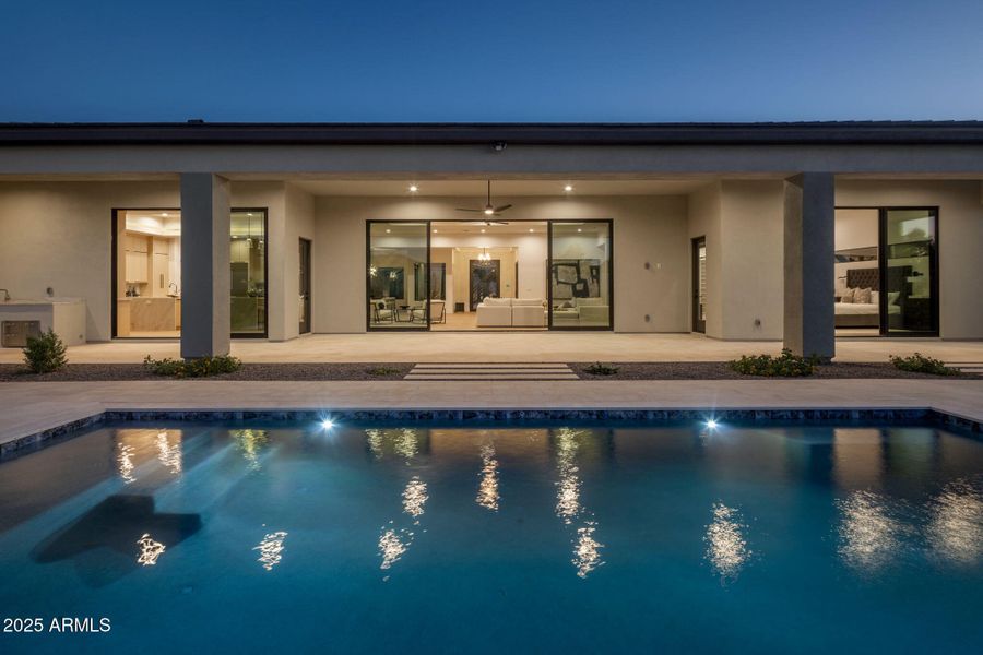 Dancing Lights on the Pool