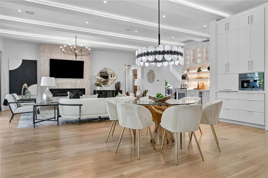 Furnished interior view inside a new home in , Atlanta (Image 35).