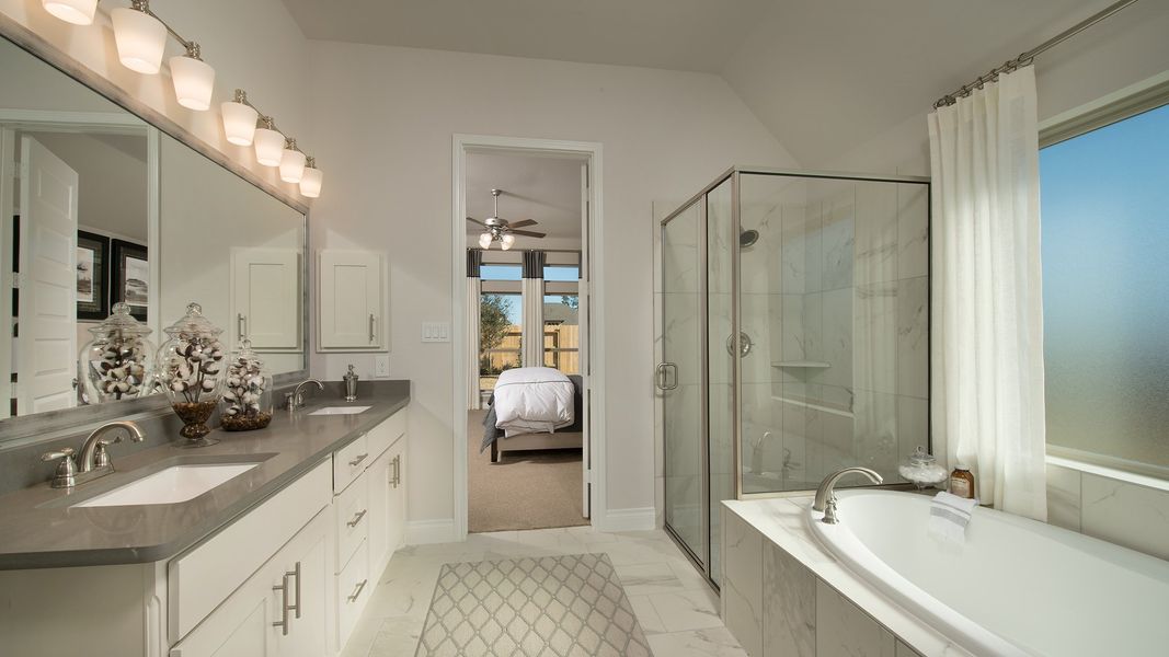 Representative furnished interior of a home built from the 2935W by Perry Homes in Meridiana, Rosharon (Image 11).